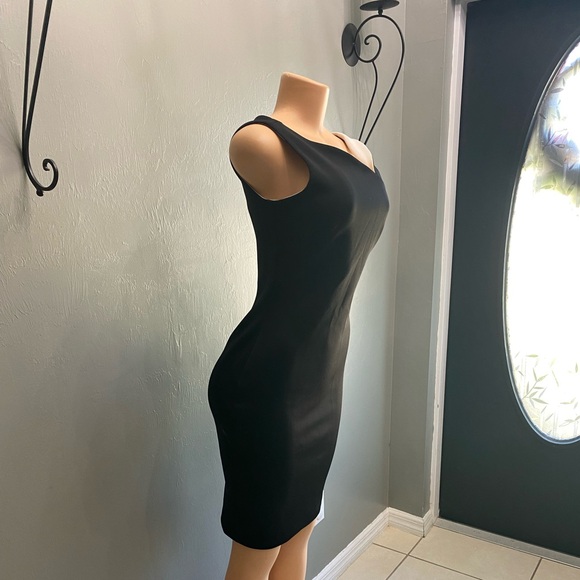 Calvin Klein Black One‎ Shoulder Dress - Picture 2 of 4